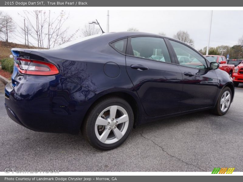 True Blue Pearl / Black 2015 Dodge Dart SXT