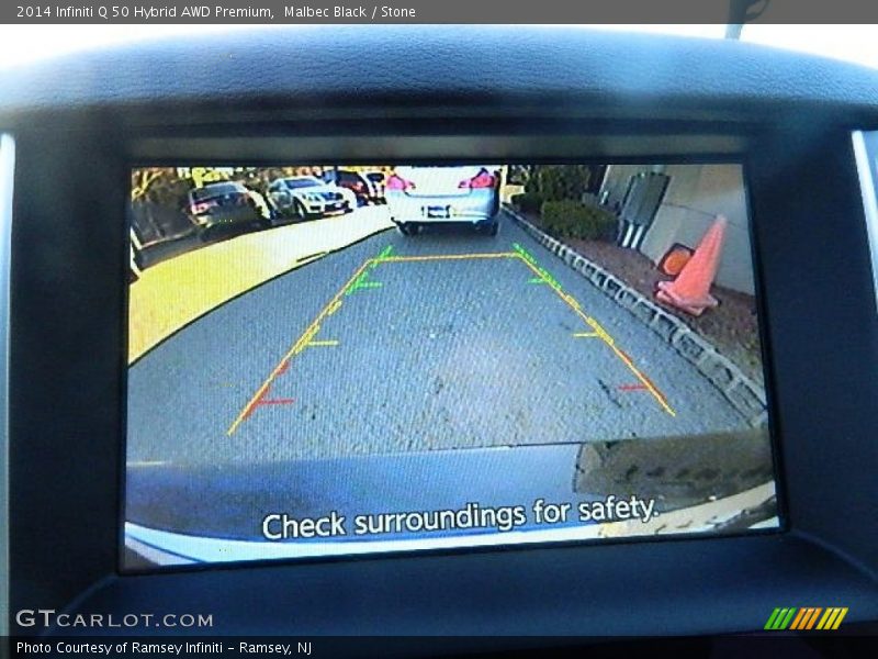 Malbec Black / Stone 2014 Infiniti Q 50 Hybrid AWD Premium