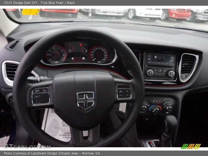 True Blue Pearl / Black 2015 Dodge Dart SXT