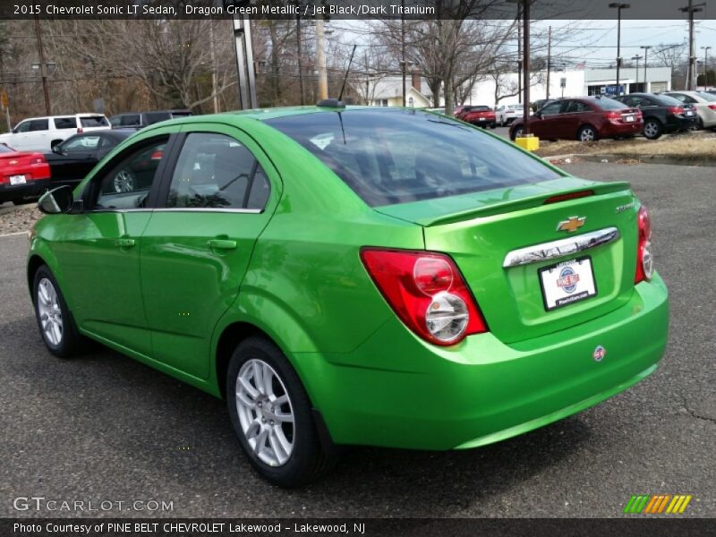 Dragon Green Metallic / Jet Black/Dark Titanium 2015 Chevrolet Sonic LT Sedan