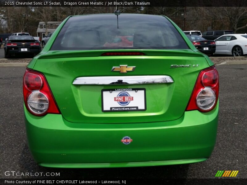 Dragon Green Metallic / Jet Black/Dark Titanium 2015 Chevrolet Sonic LT Sedan