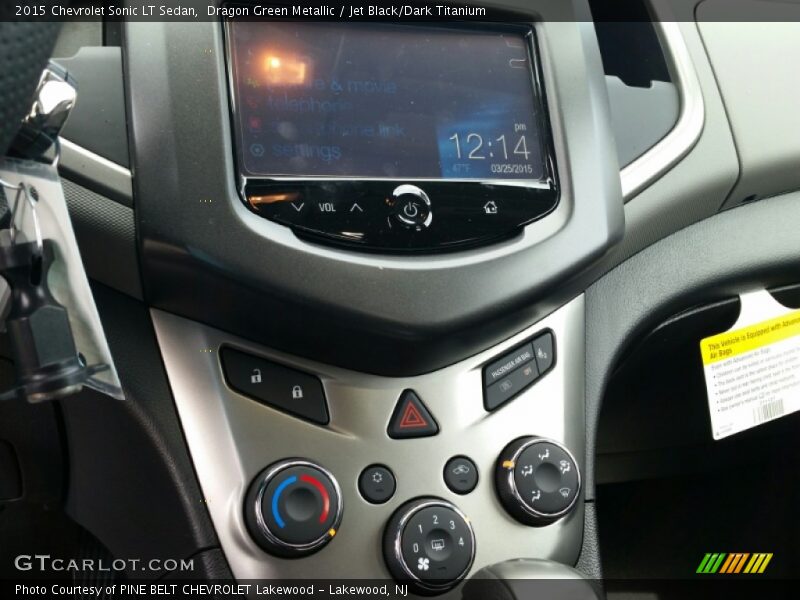 Dragon Green Metallic / Jet Black/Dark Titanium 2015 Chevrolet Sonic LT Sedan