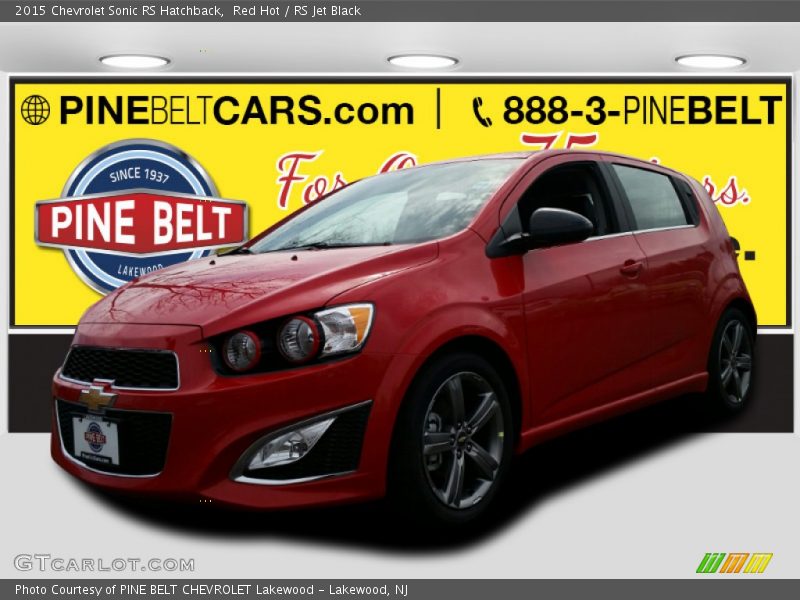 Red Hot / RS Jet Black 2015 Chevrolet Sonic RS Hatchback