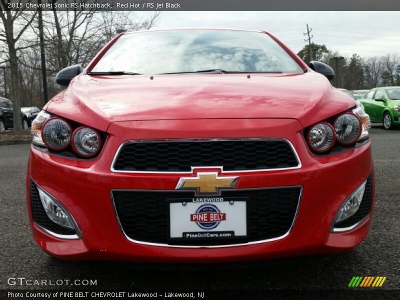 Red Hot / RS Jet Black 2015 Chevrolet Sonic RS Hatchback