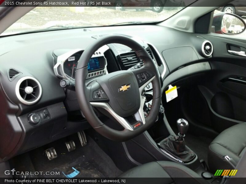RS Jet Black Interior - 2015 Sonic RS Hatchback 