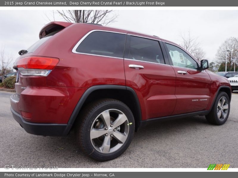 Deep Cherry Red Crystal Pearl / Black/Light Frost Beige 2015 Jeep Grand Cherokee Limited