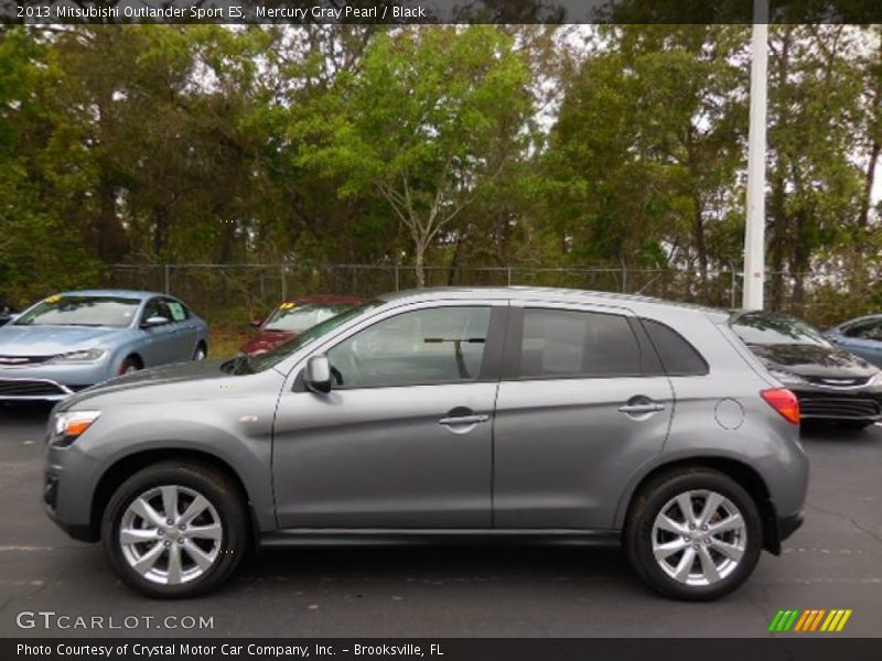 Mercury Gray Pearl / Black 2013 Mitsubishi Outlander Sport ES