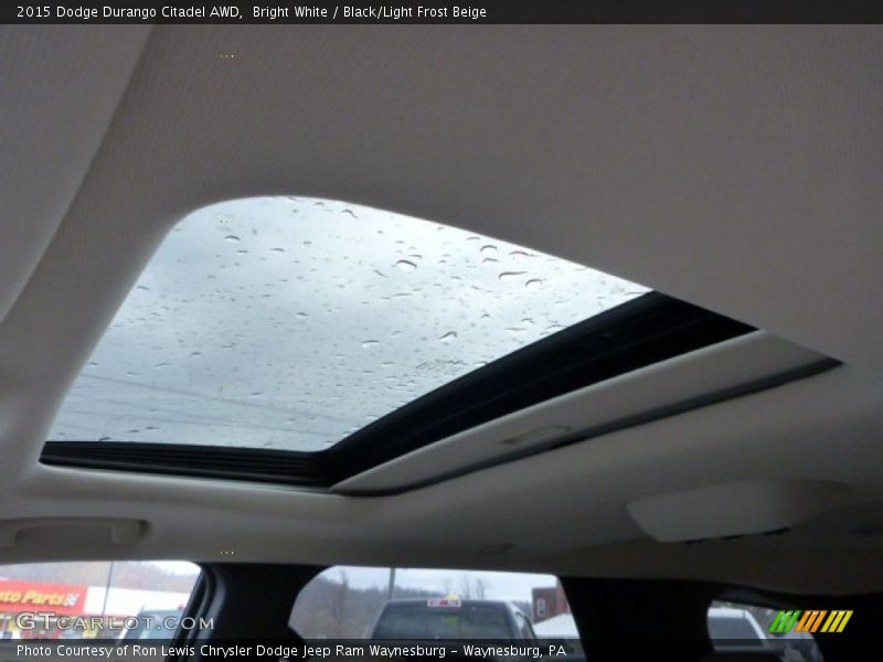 Bright White / Black/Light Frost Beige 2015 Dodge Durango Citadel AWD