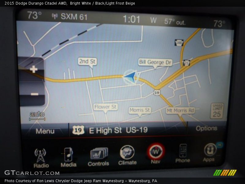 Navigation of 2015 Durango Citadel AWD