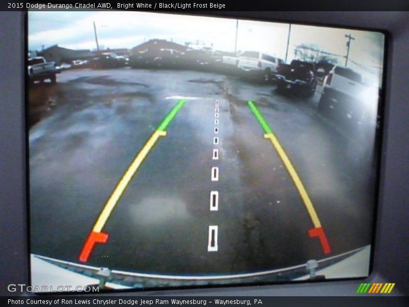 Bright White / Black/Light Frost Beige 2015 Dodge Durango Citadel AWD