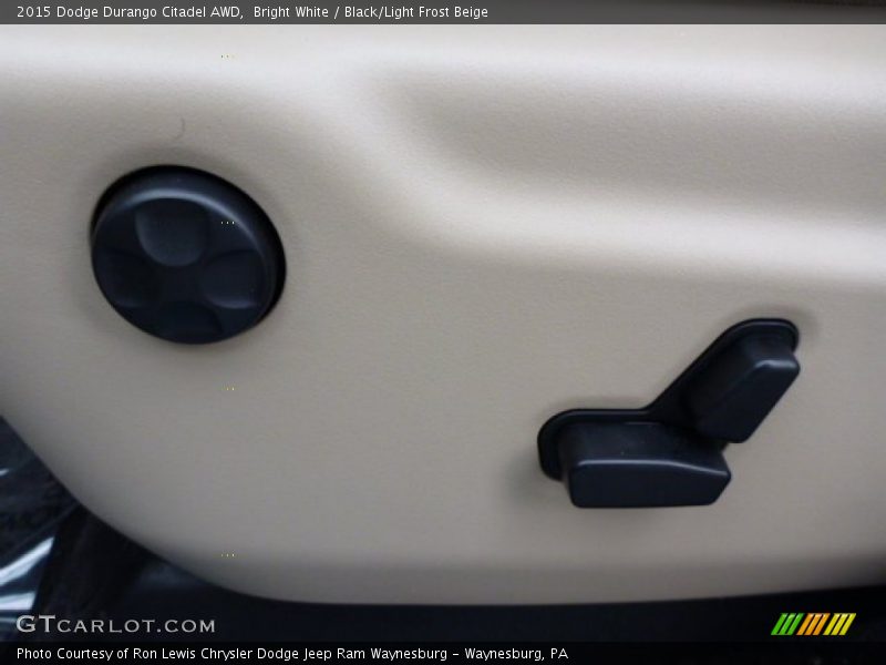 Bright White / Black/Light Frost Beige 2015 Dodge Durango Citadel AWD