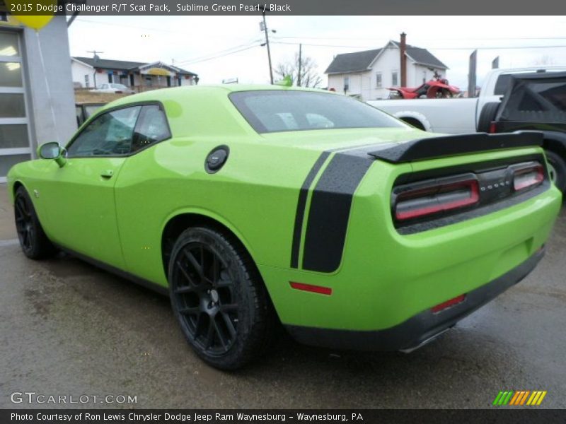 Sublime Green Pearl / Black 2015 Dodge Challenger R/T Scat Pack