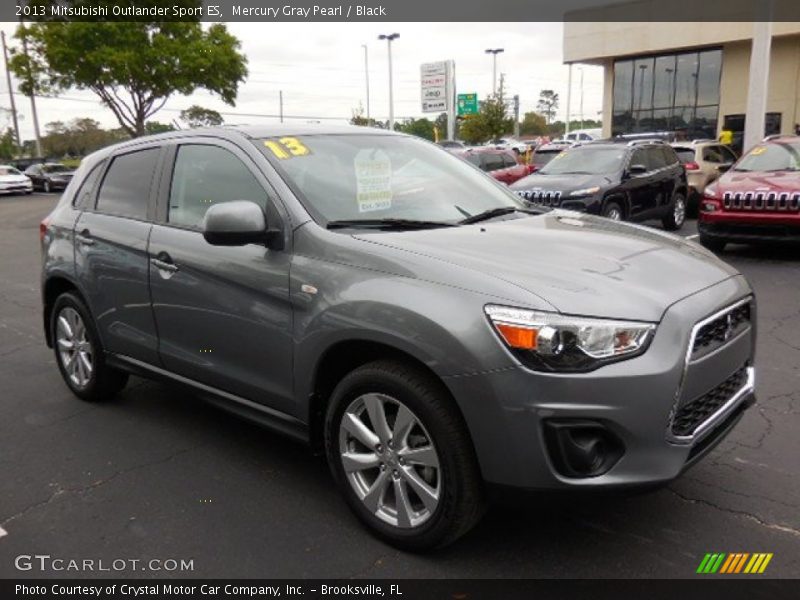 Mercury Gray Pearl / Black 2013 Mitsubishi Outlander Sport ES