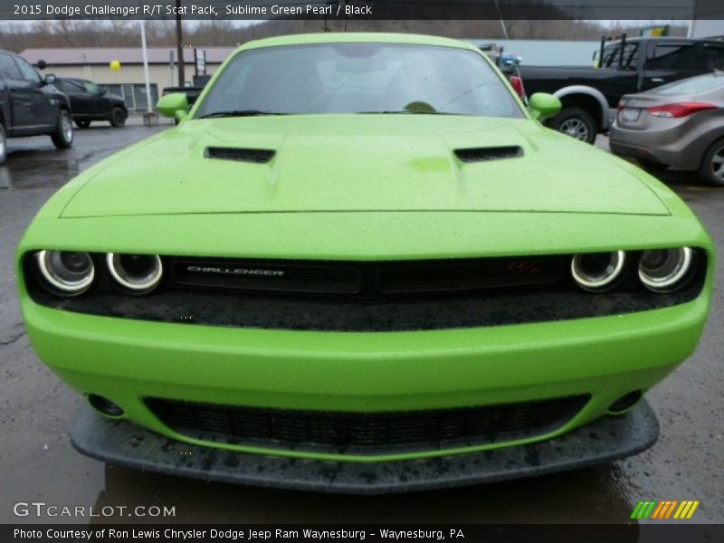 Sublime Green Pearl / Black 2015 Dodge Challenger R/T Scat Pack