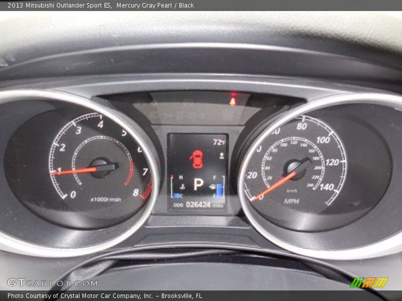 Mercury Gray Pearl / Black 2013 Mitsubishi Outlander Sport ES