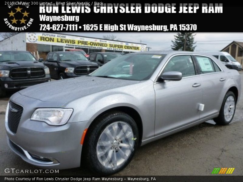 Billett Silver Metallic / Black 2015 Chrysler 300 Limited