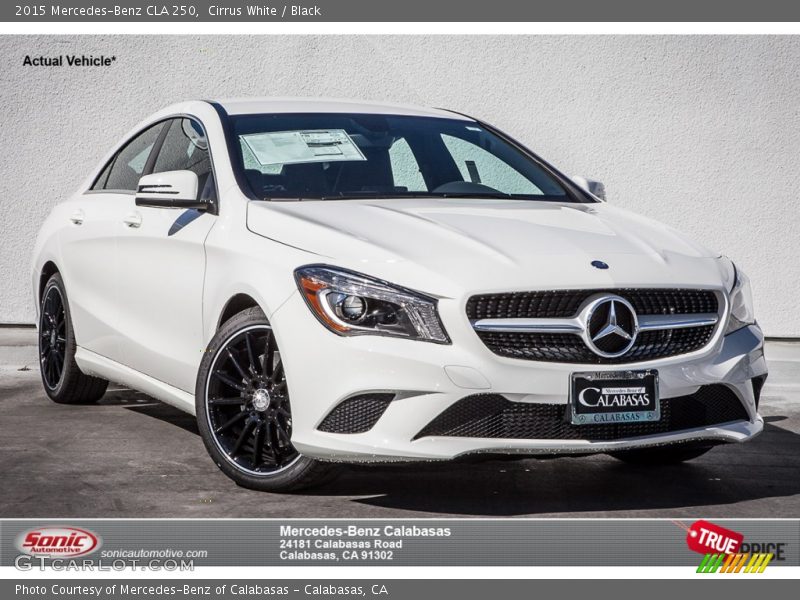 Cirrus White / Black 2015 Mercedes-Benz CLA 250