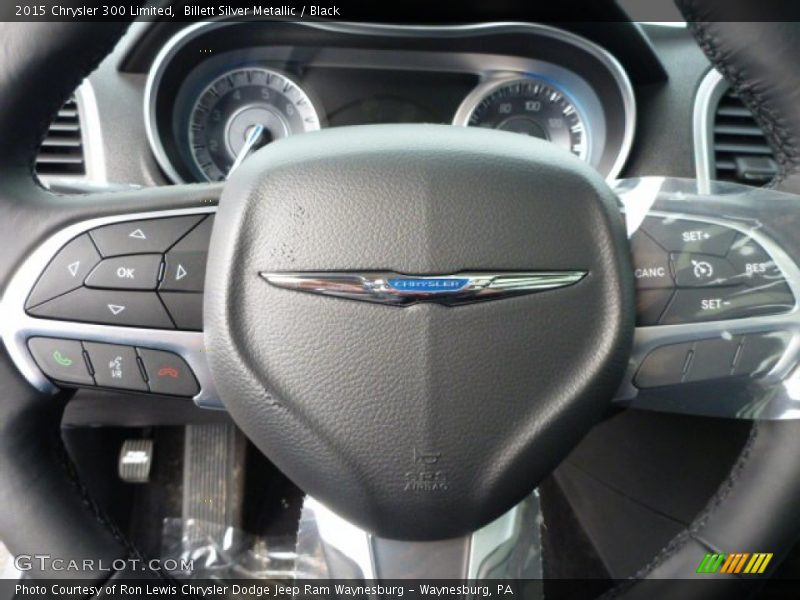 Billett Silver Metallic / Black 2015 Chrysler 300 Limited