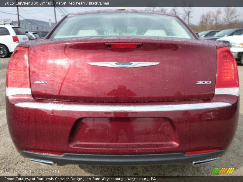 Velvet Red Pearl / Black/Linen 2015 Chrysler 300 Limited