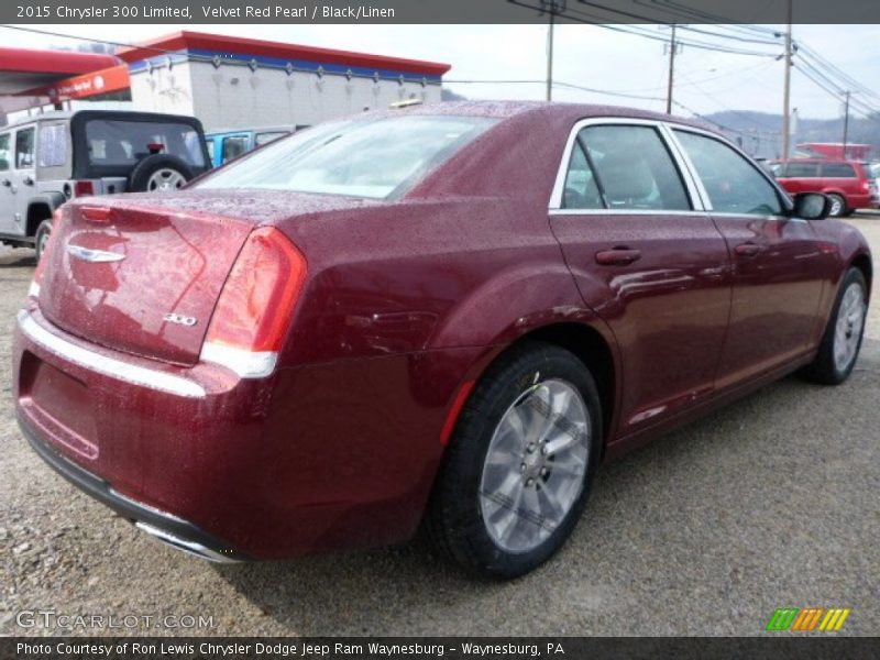 Velvet Red Pearl / Black/Linen 2015 Chrysler 300 Limited