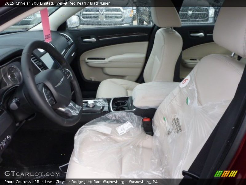 Velvet Red Pearl / Black/Linen 2015 Chrysler 300 Limited