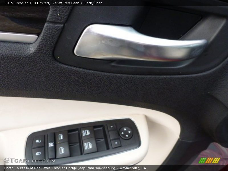 Velvet Red Pearl / Black/Linen 2015 Chrysler 300 Limited