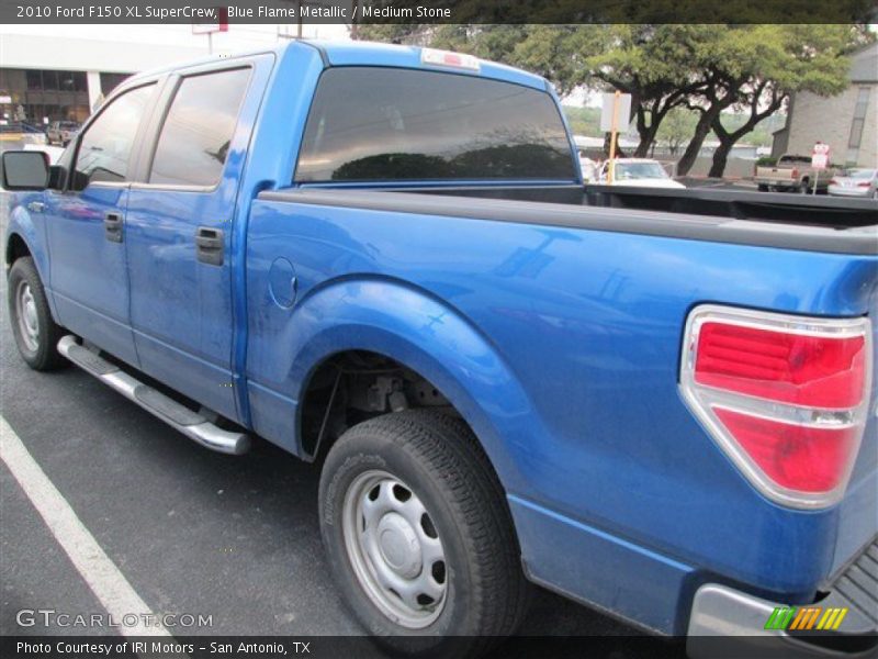 Blue Flame Metallic / Medium Stone 2010 Ford F150 XL SuperCrew