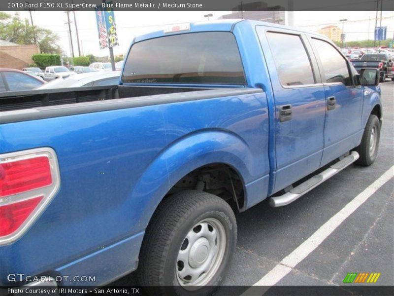 Blue Flame Metallic / Medium Stone 2010 Ford F150 XL SuperCrew