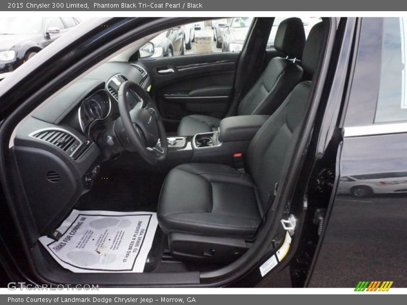 Phantom Black Tri-Coat Pearl / Black 2015 Chrysler 300 Limited