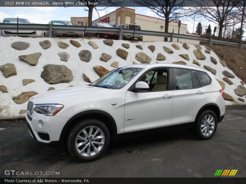 Alpine White / Sand Beige 2015 BMW X3 xDrive28i