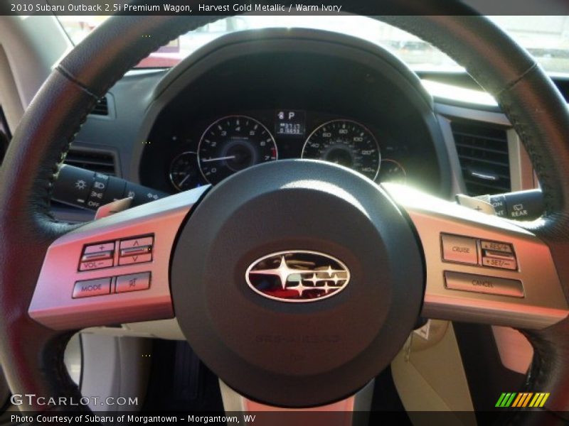 Harvest Gold Metallic / Warm Ivory 2010 Subaru Outback 2.5i Premium Wagon