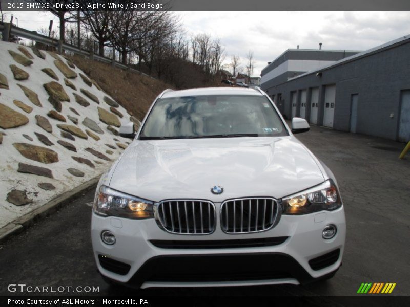 Alpine White / Sand Beige 2015 BMW X3 xDrive28i