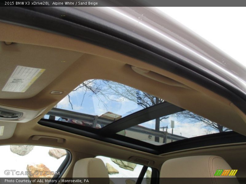 Alpine White / Sand Beige 2015 BMW X3 xDrive28i