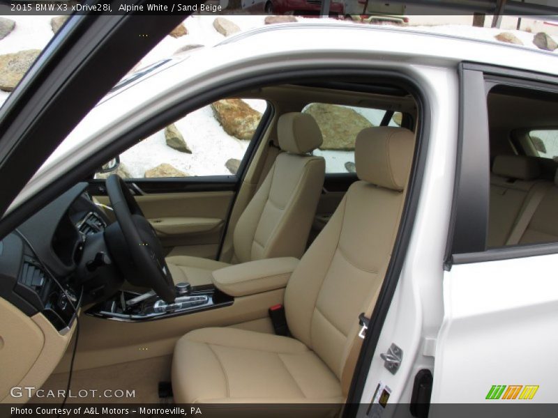 Alpine White / Sand Beige 2015 BMW X3 xDrive28i