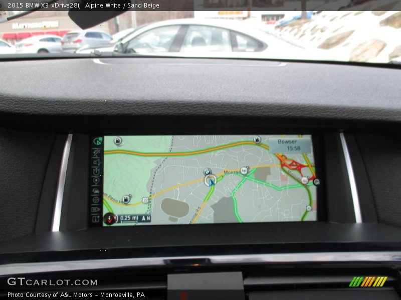 Alpine White / Sand Beige 2015 BMW X3 xDrive28i