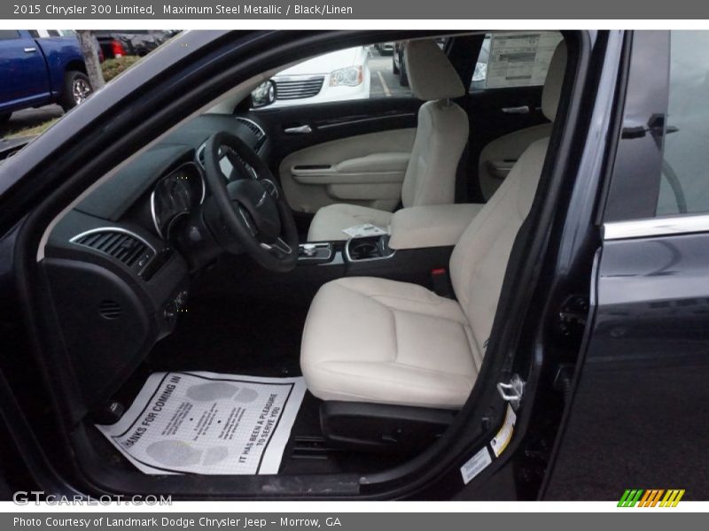 Maximum Steel Metallic / Black/Linen 2015 Chrysler 300 Limited