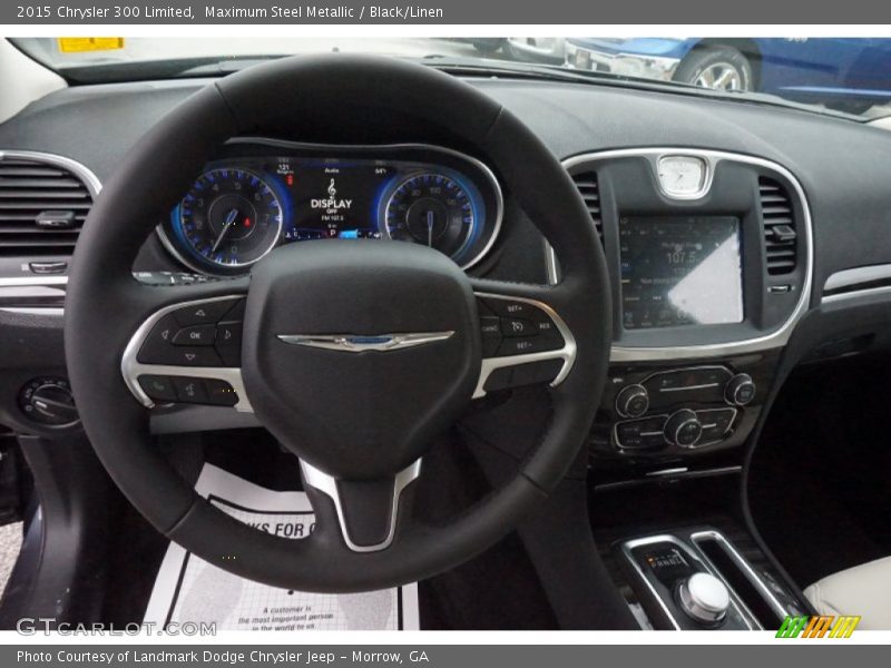 Maximum Steel Metallic / Black/Linen 2015 Chrysler 300 Limited