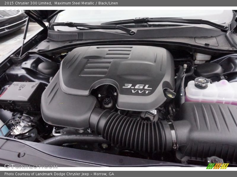 Maximum Steel Metallic / Black/Linen 2015 Chrysler 300 Limited