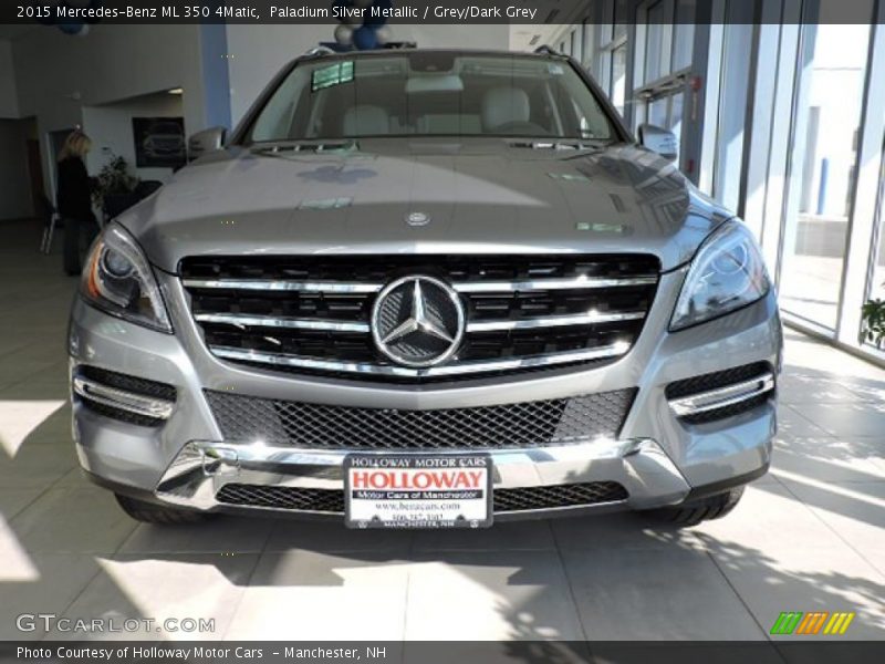 Paladium Silver Metallic / Grey/Dark Grey 2015 Mercedes-Benz ML 350 4Matic