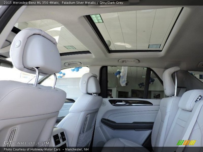 Paladium Silver Metallic / Grey/Dark Grey 2015 Mercedes-Benz ML 350 4Matic