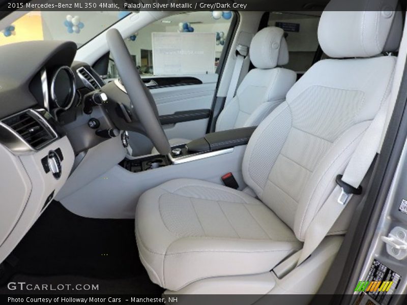 Paladium Silver Metallic / Grey/Dark Grey 2015 Mercedes-Benz ML 350 4Matic
