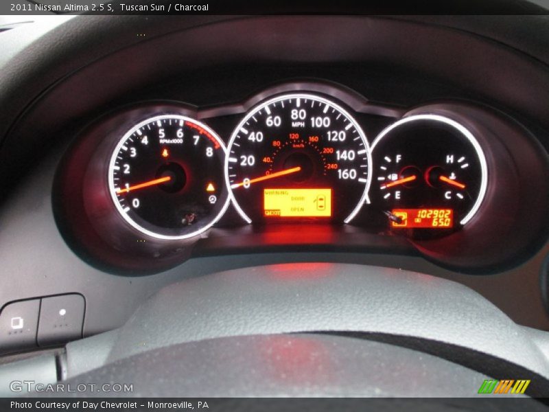 Tuscan Sun / Charcoal 2011 Nissan Altima 2.5 S