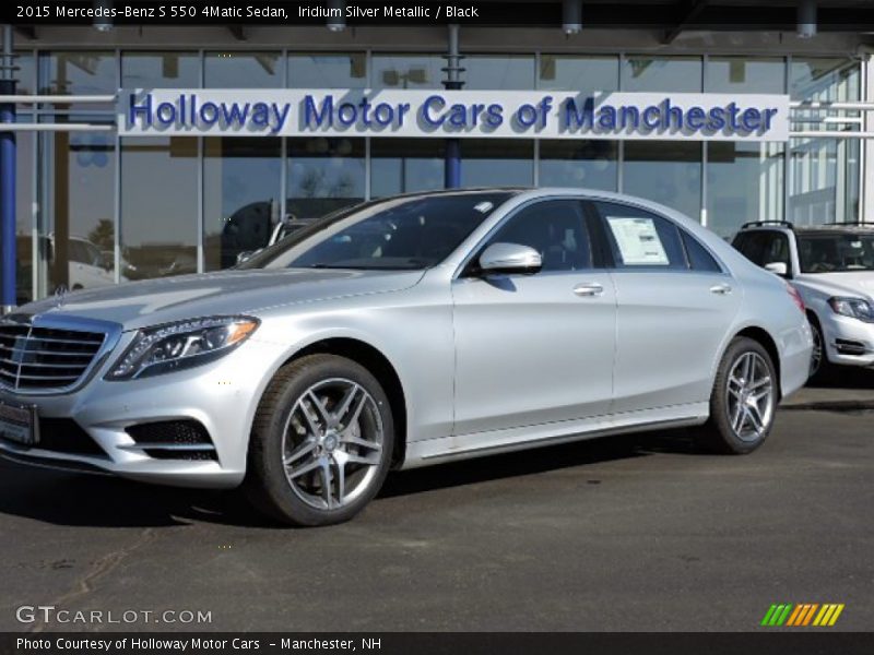 Iridium Silver Metallic / Black 2015 Mercedes-Benz S 550 4Matic Sedan