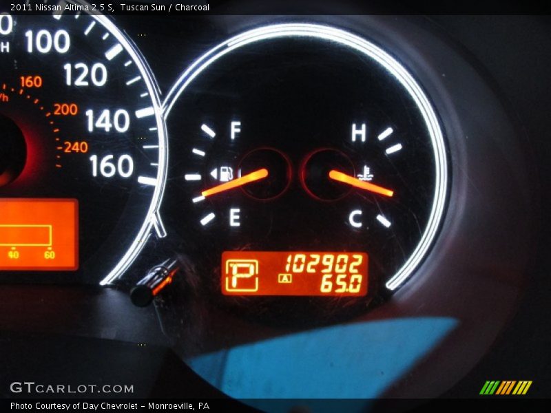 Tuscan Sun / Charcoal 2011 Nissan Altima 2.5 S