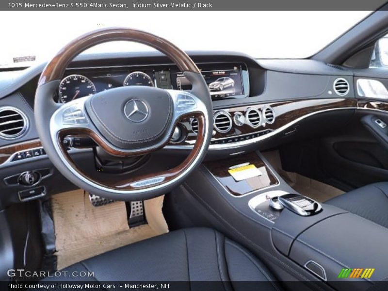 Iridium Silver Metallic / Black 2015 Mercedes-Benz S 550 4Matic Sedan