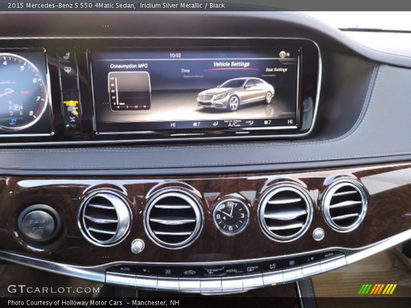 Iridium Silver Metallic / Black 2015 Mercedes-Benz S 550 4Matic Sedan