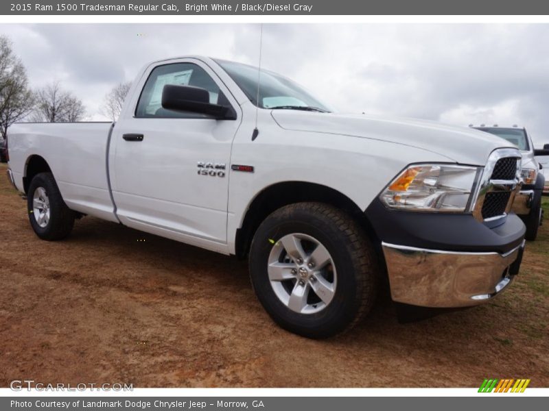 Bright White / Black/Diesel Gray 2015 Ram 1500 Tradesman Regular Cab