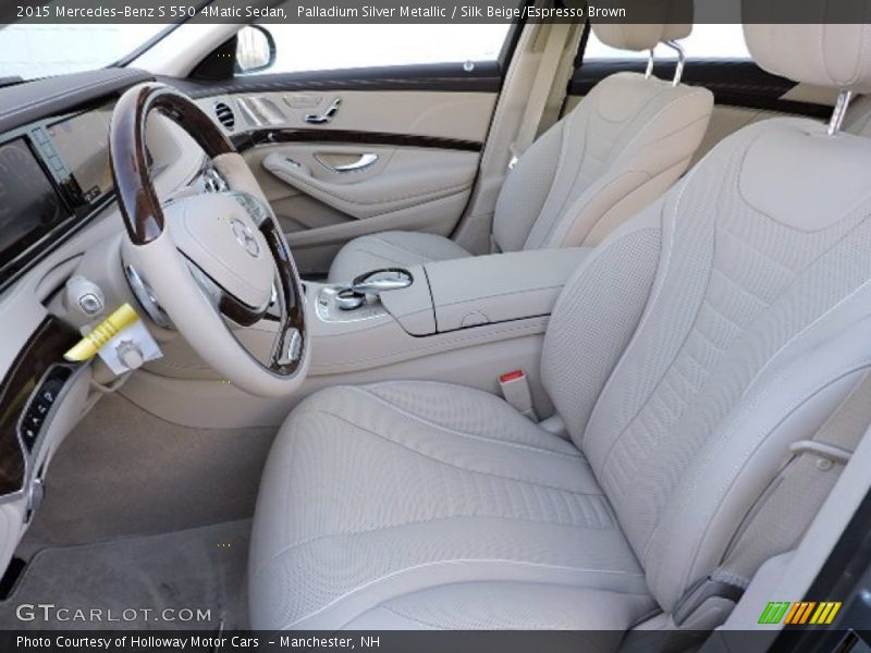 Front Seat of 2015 S 550 4Matic Sedan