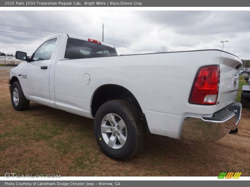Bright White / Black/Diesel Gray 2015 Ram 1500 Tradesman Regular Cab