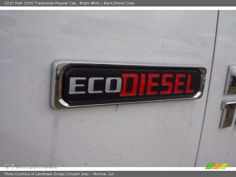 Bright White / Black/Diesel Gray 2015 Ram 1500 Tradesman Regular Cab